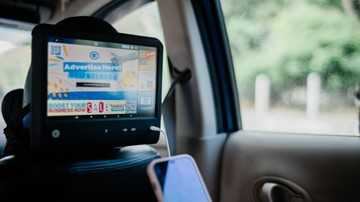 In Car Tablet Advertising