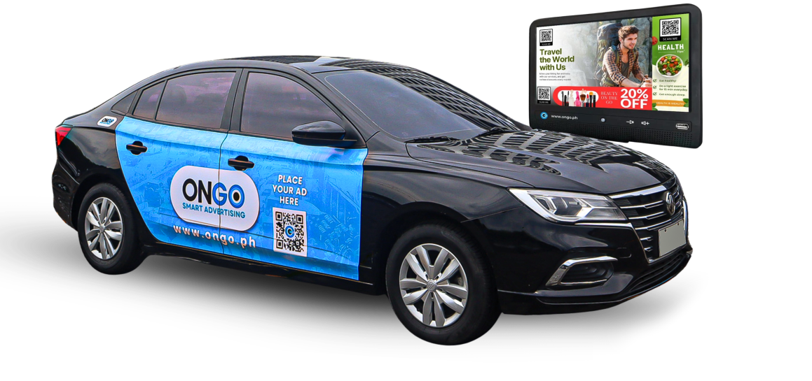 OnGo car with in-car tablet